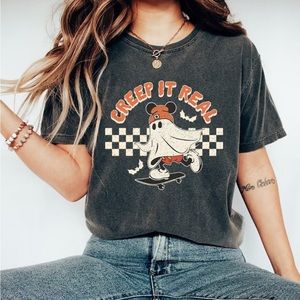 Disney retro Mickey Skateboarding Tee Shirt XL